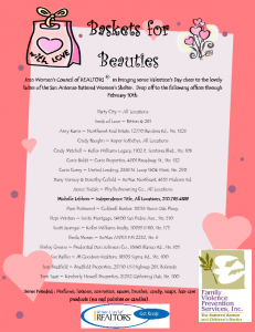 Baskets for Beauties - Drop Off Locations